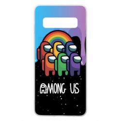 Чехол для Samsung S10 Among Us art paints - PrintSalon