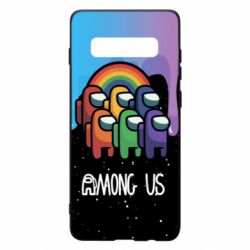 Чехол для Samsung S10+ Among Us art paints - PrintSalon