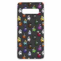 Чехол для Samsung S10+ Among Us Pattern - PrintSalon
