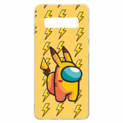 Чехол для Samsung S10+ Among Us - Pikachu skin - PrintSalon