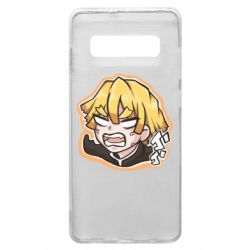 Чехол для Samsung S10+ Angry Zenitsu Agatsuma