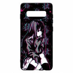 Чохол для Samsung S10+ Anime Girl Glitch - PrintSalon