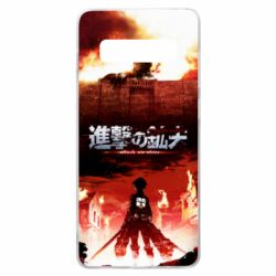 Чехол для Samsung S10+ Attack of the Titans-PrintSalon Чехол для Samsung S10+ Attack of the Titans