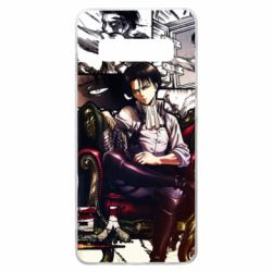 Чехол для Samsung S10+ Attack on Titan Кapral Levi-PrintSalon Чехол для Samsung S10+ Attack on Titan Кapral Levi