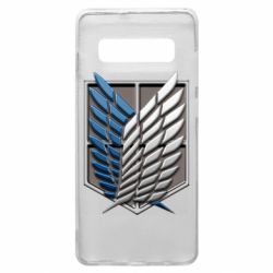 Чехол для Samsung S10+ Attack Titan Survey Corps Logo 3D-PrintSalon Чехол для Samsung S10+ Attack Titan Survey Corps Logo 3D
