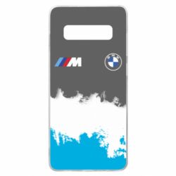 Чехол для Samsung S10+ BMW logo and gray background - PrintSalon