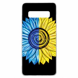 Чехол для Samsung S10+ Большой подсолнух Украина - PrintSalon