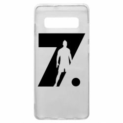 Чехол для Samsung S10+ Cristiano Ronaldo Silhouette Art - PrintSalon