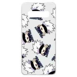 Чехол для Samsung S10+ Cute Satoru Gojo pattern