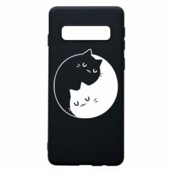 Чехол для Samsung S10 Cute yin yang cats - PrintSalon