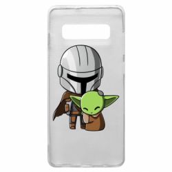 Чехол для Samsung S10+ Din Djarin And The Child - PrintSalon