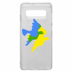 Чехол для Samsung S10+ Dove flag of Ukraine