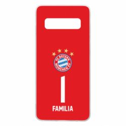 Чехол для Samsung S10 FC Bayern. Твоя фамилия, номер (англ.) - PrintSalon