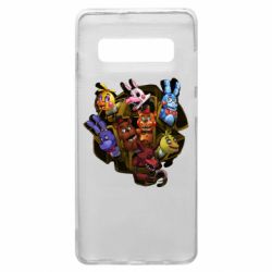 Чехол для Samsung S10+ Five Nights At Freddy's monsters-PrintSalon Чехол для Samsung S10+ Five Nights At Freddy's monsters