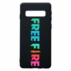 Чехол для Samsung S10 Free fire gradient logo - PrintSalon