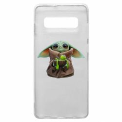 Чехол для Samsung S10+ Grogu and Kermit - PrintSalon
