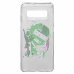 Чехол для Samsung S10+ Himiko Toga glitch - PrintSalon