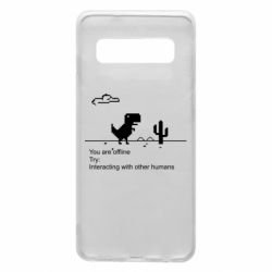 Чехол для Samsung S10 Internet Dinosaur - PrintSalon