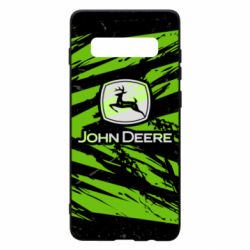 Чохол для Samsung S10+ John Deere and green background - PrintSalon
