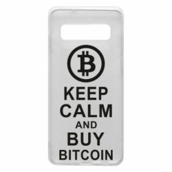 Чехол для Samsung S10 Keep calm and by bitcoin - PrintSalon