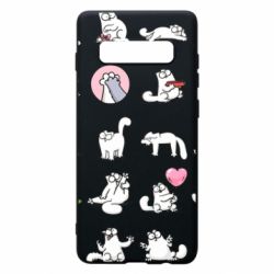 Чохол для Samsung S10+ Кот Саймона емоції - PrintSalon