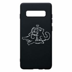 Чехол для Samsung S10+ Кот Саймона Любовь - PrintSalon