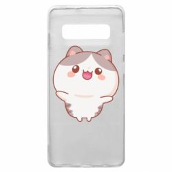 Чехол для Samsung S10+ Котик обнимает тебя - PrintSalon