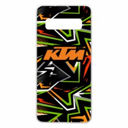 Чохол для Samsung S10 KTM orange logo - PrintSalon