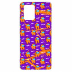 Чехол для Samsung S10 Lite Among Us and grunge background - PrintSalon