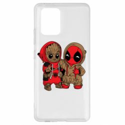 Чехол для Samsung S10 Lite Baby Groot And Deadpool - PrintSalon