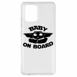 Чехол для Samsung S10 Lite Baby on board yoda - PrintSalon