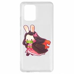 Чехол для Samsung S10 Lite Chibi Bunny Kamado Nezuko - PrintSalon