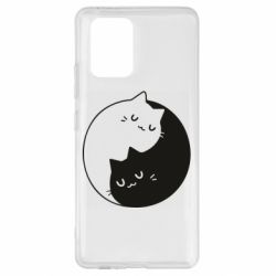 Чехол для Samsung S10 Lite Cute yin yang cats - PrintSalon