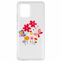 Чехол для Samsung S10 Lite Flowers and Butterflies - PrintSalon