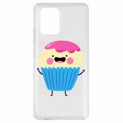 Чехол для Samsung S10 Lite Funny cupcake with smile - PrintSalon