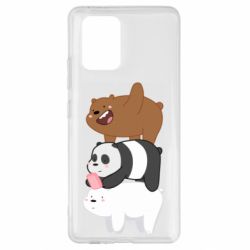 Чехол для Samsung S10 Lite Гризли Панда и Белый - PrintSalon