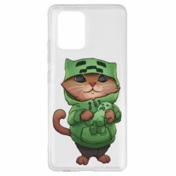 Чехол для Samsung S10 Lite Кот Майнкрафт - PrintSalon