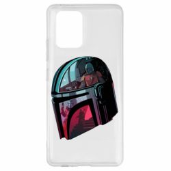 Чехол для Samsung S10 Lite Mandalorian Helmet profil - PrintSalon