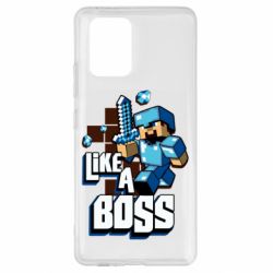 Чехол для Samsung S10 Lite Minecraft Like a Boss - PrintSalon