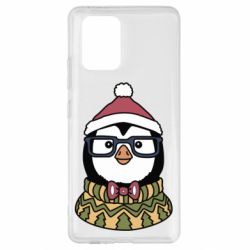 Чехол для Samsung S10 Lite New Year's Penguin - PrintSalon
