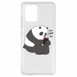 Чехол для Samsung S10 Lite Панда лайк - PrintSalon