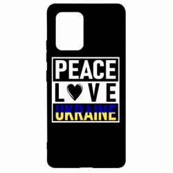 Чехол для Samsung S10 Lite PEACE LOVE UKRAINE - PrintSalon