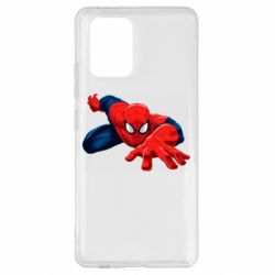 Чехол для Samsung S10 Lite Spiderman and jump - PrintSalon