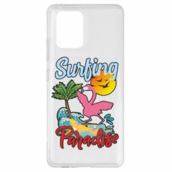 Чехол для Samsung S10 Lite Surfing Paradise Flamingo - PrintSalon