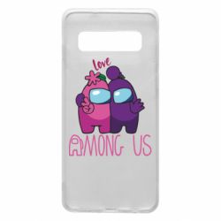 Чехол для Samsung S10 Love is Among Us - PrintSalon