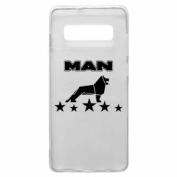 Чехол для Samsung S10+ Man lion and stars - PrintSalon