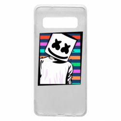 Чехол для Samsung S10 Marshmello Colorful Portrait - PrintSalon