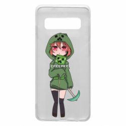 Чехол для Samsung S10 Minecraft anime
