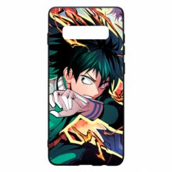 Чехол для Samsung S10+ My hero academy Izuku Midoriya-PrintSalon Чехол для Samsung S10+ My hero academy Izuku Midoriya
