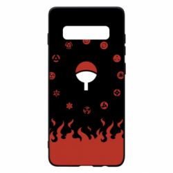 Чехол для Samsung S10+ Naruto Sasuke Uchiha Sharingan - PrintSalon